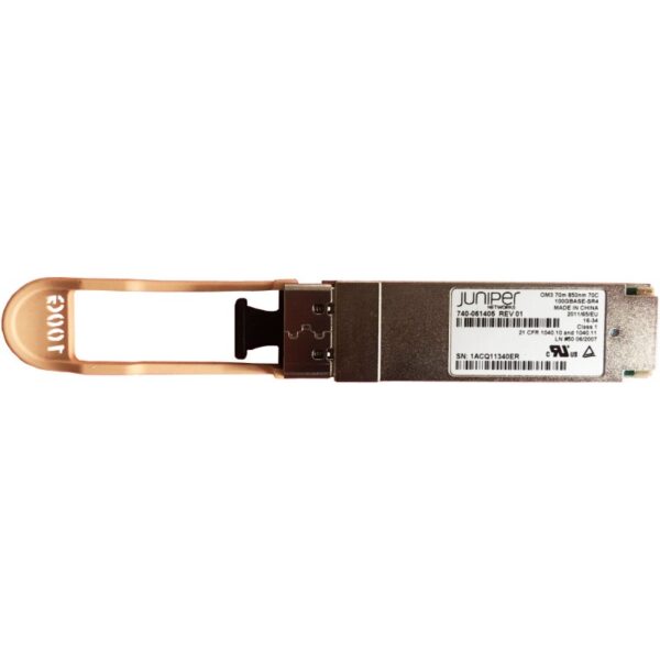 Juniper JNP-QSFP-100G-SR4 740-061405 Optics for up to 100m transmission over parallel MMF
